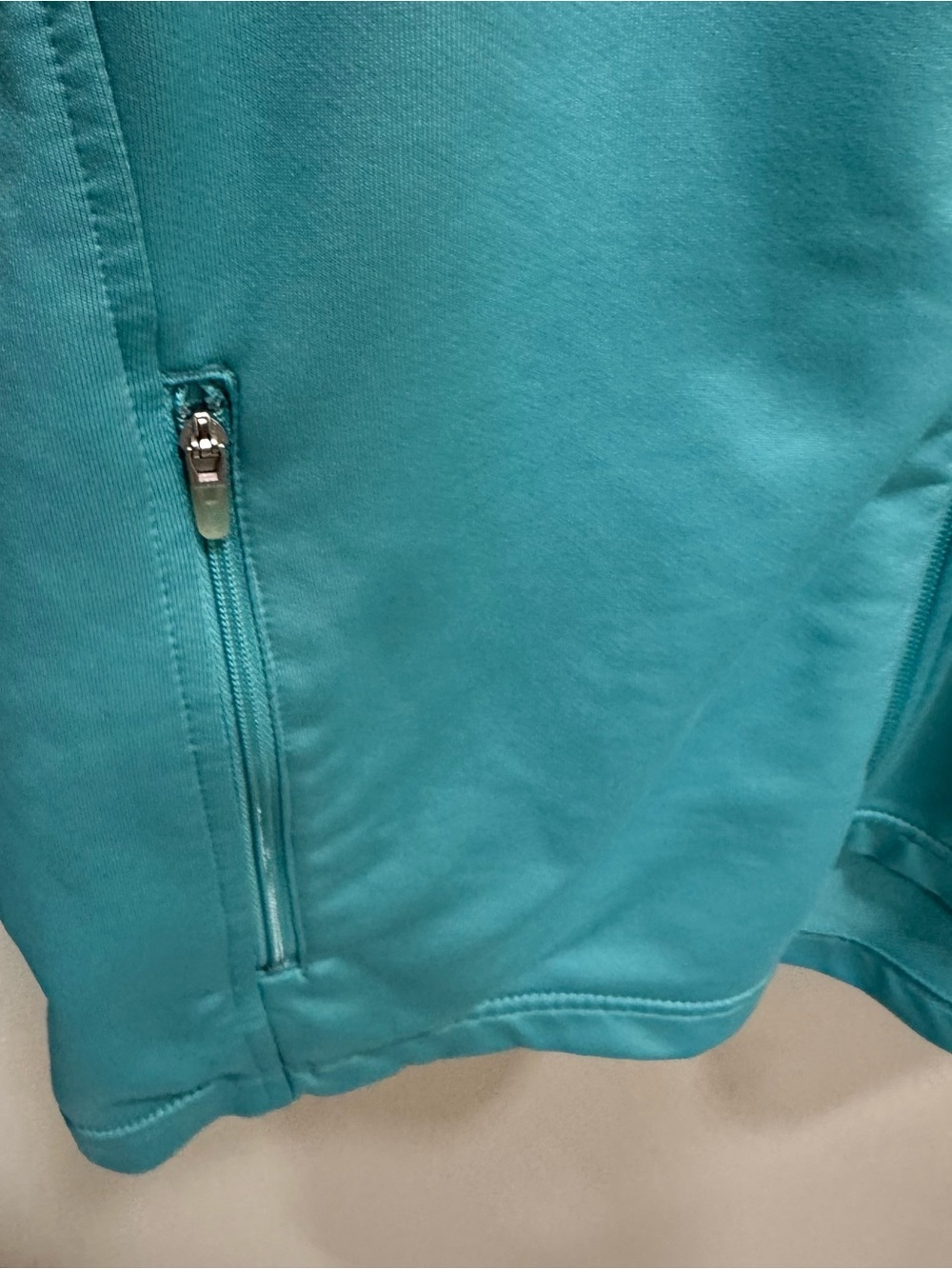 Nike Fit Dry Size L Womens Blue Full Zip Stand Collar Athletic Jacket Gray Tag - Picture 5 of 11